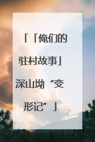 「俺们的驻村故事」深山坳“变形记”