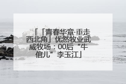「青春华章·重走西北角」优然牧业武威牧场：00后“牛倌儿”李玉江