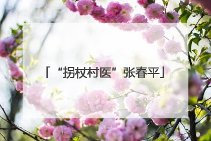 “拐杖村医”张春平