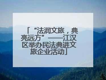 “法润文旅，典亮远方”——江汉区举办民法典进文旅企业活动