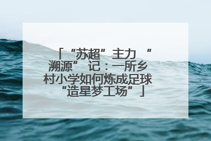 “苏超”主力 “溯源” 记：一所乡村小学如何炼成足球 “造星梦工场”