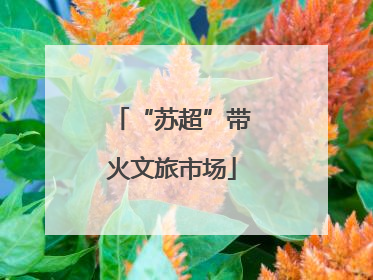 “苏超”带火文旅市场