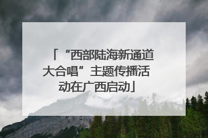“西部陆海新通道大合唱”主题传播活动在广西启动