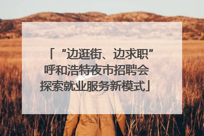“边逛街、边求职” 呼和浩特夜市招聘会探索就业服务新模式
