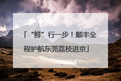 “鲜”行一步！顺丰全程护航东莞荔枝进京