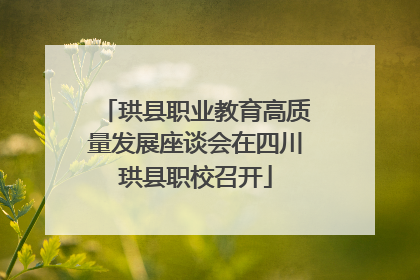 珙县职业教育高质量发展座谈会在四川珙县职校召开