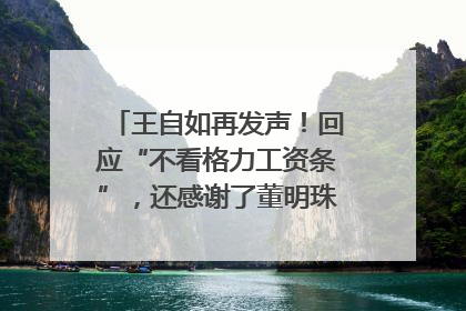 王自如再发声！回应“不看格力工资条”，还感谢了董明珠和雷军｜热财经