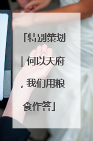 特别策划｜何以天府，我们用粮食作答