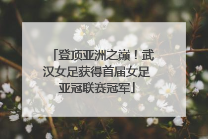 登顶亚洲之巅！武汉女足获得首届女足亚冠联赛冠军