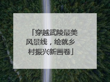穿越武陵最美风景线，绘就乡村振兴新画卷
