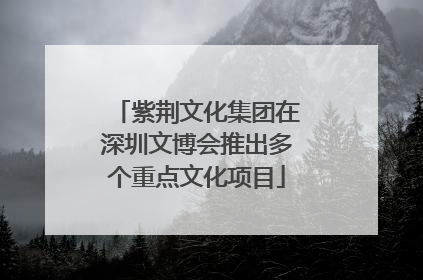 紫荆文化集团在深圳文博会推出多个重点文化项目