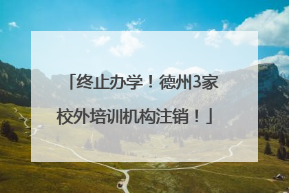 终止办学！德州3家校外培训机构注销！