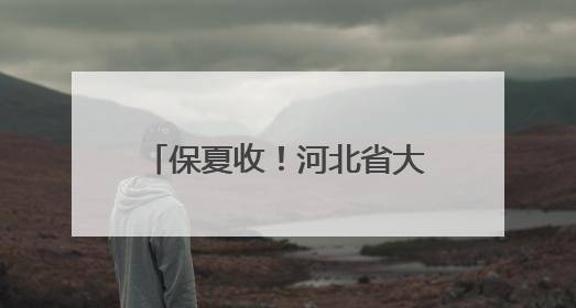 保夏收！河北省大中型灌区春灌农田707.4万亩
