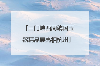 三门峡西周虢国玉器精品展亮相杭州