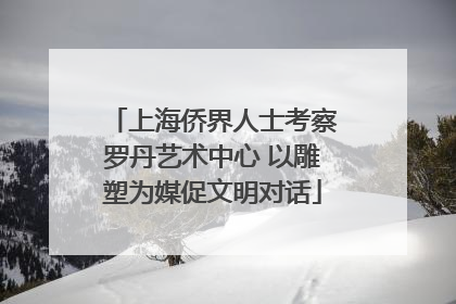 上海侨界人士考察罗丹艺术中心 以雕塑为媒促文明对话