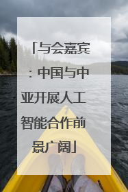 与会嘉宾：中国与中亚开展人工智能合作前景广阔