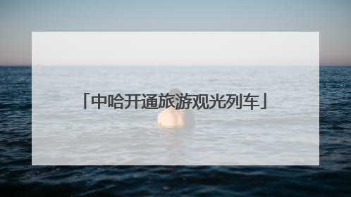 中哈开通旅游观光列车