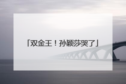 双金王！孙颖莎哭了