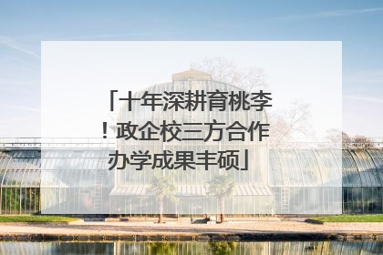十年深耕育桃李！政企校三方合作办学成果丰硕