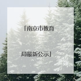 南京市教育局最新公示