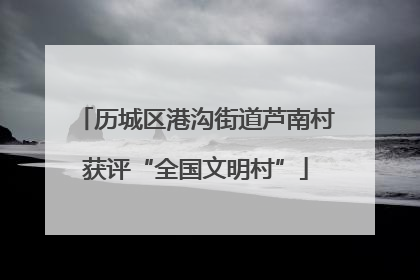 历城区港沟街道芦南村获评“全国文明村”