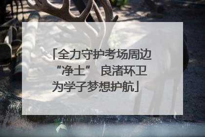 全力守护考场周边“净土” 良渚环卫为学子梦想护航