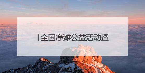 全国净滩公益活动暨“美丽岸滩”青春先行活动在海口启动