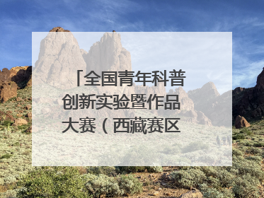 全国青年科普创新实验暨作品大赛（西藏赛区）复赛关注智慧环保等主题