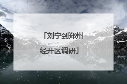 刘宁到郑州经开区调研