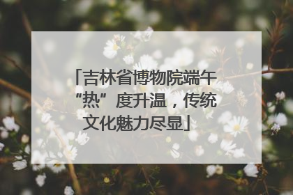 吉林省博物院端午“热”度升温，传统文化魅力尽显