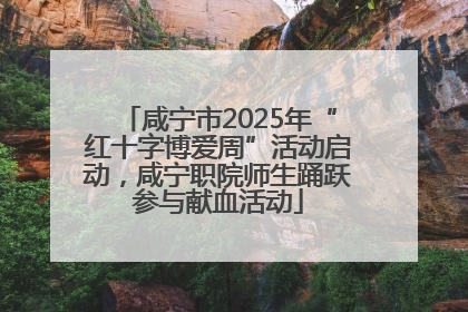 咸宁市2025年“红十字博爱周”活动启动，咸宁职院师生踊跃参与献血活动
