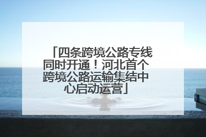 四条跨境公路专线同时开通！河北首个跨境公路运输集结中心启动运营