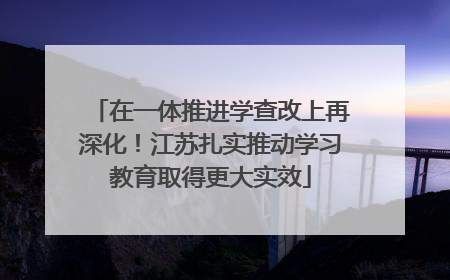 在一体推进学查改上再深化！江苏扎实推动学习教育取得更大实效