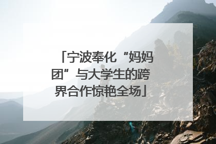 宁波奉化“妈妈团”与大学生的跨界合作惊艳全场