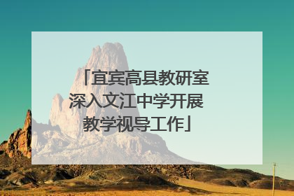 宜宾高县教研室深入文江中学开展教学视导工作