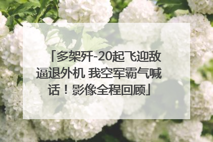 多架歼-20起飞迎敌逼退外机 我空军霸气喊话！影像全程回顾