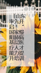山东率先开启！“国家慢阻肺病基层医疗人才能力提升培训项目”启动会在济南召开
