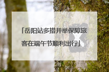 岳阳站多措并举保障旅客在端午节顺利出行