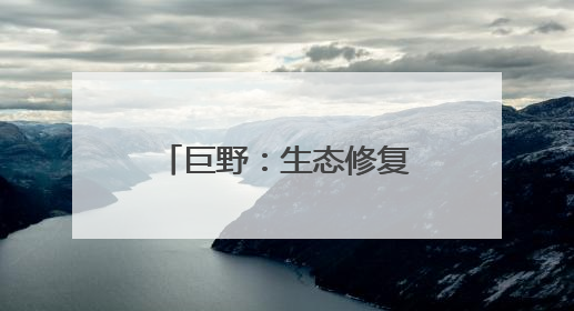 巨野：生态修复点“土”成金