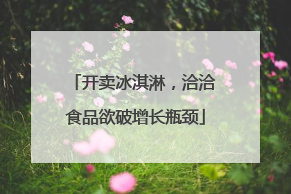 开卖冰淇淋，洽洽食品欲破增长瓶颈
