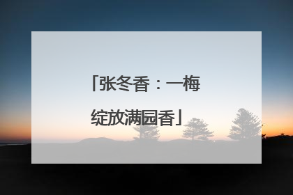 张冬香：一梅绽放满园香