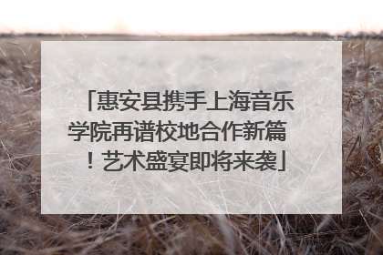 惠安县携手上海音乐学院再谱校地合作新篇！艺术盛宴即将来袭