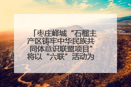 枣庄峄城“石榴主产区铸牢中华民族共同体意识联盟项目”将以“六联”活动为抓手深化品牌建设