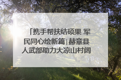 携手帮扶结硕果 军民同心绘新篇∣赫章县人武部助力大凉山村阔步乡村振兴路