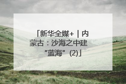 新华全媒+｜内蒙古：沙海之中建“蓝海”(2)