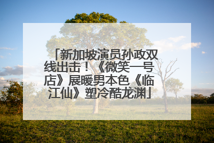 新加坡演员孙政双线出击！《微笑一号店》展暖男本色《临江仙》塑冷酷龙渊