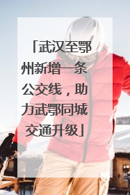 武汉至鄂州新增一条公交线，助力武鄂同城交通升级