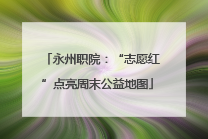 永州职院：“志愿红”点亮周末公益地图