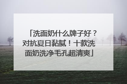 洗面奶什么牌子好？对抗夏日黏腻！十款洗面奶洗净毛孔超清爽