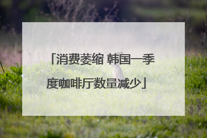消费萎缩 韩国一季度咖啡厅数量减少